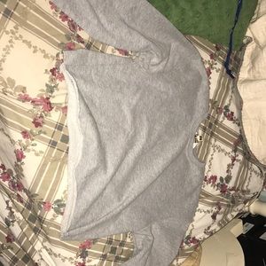 Cropped grey sweater